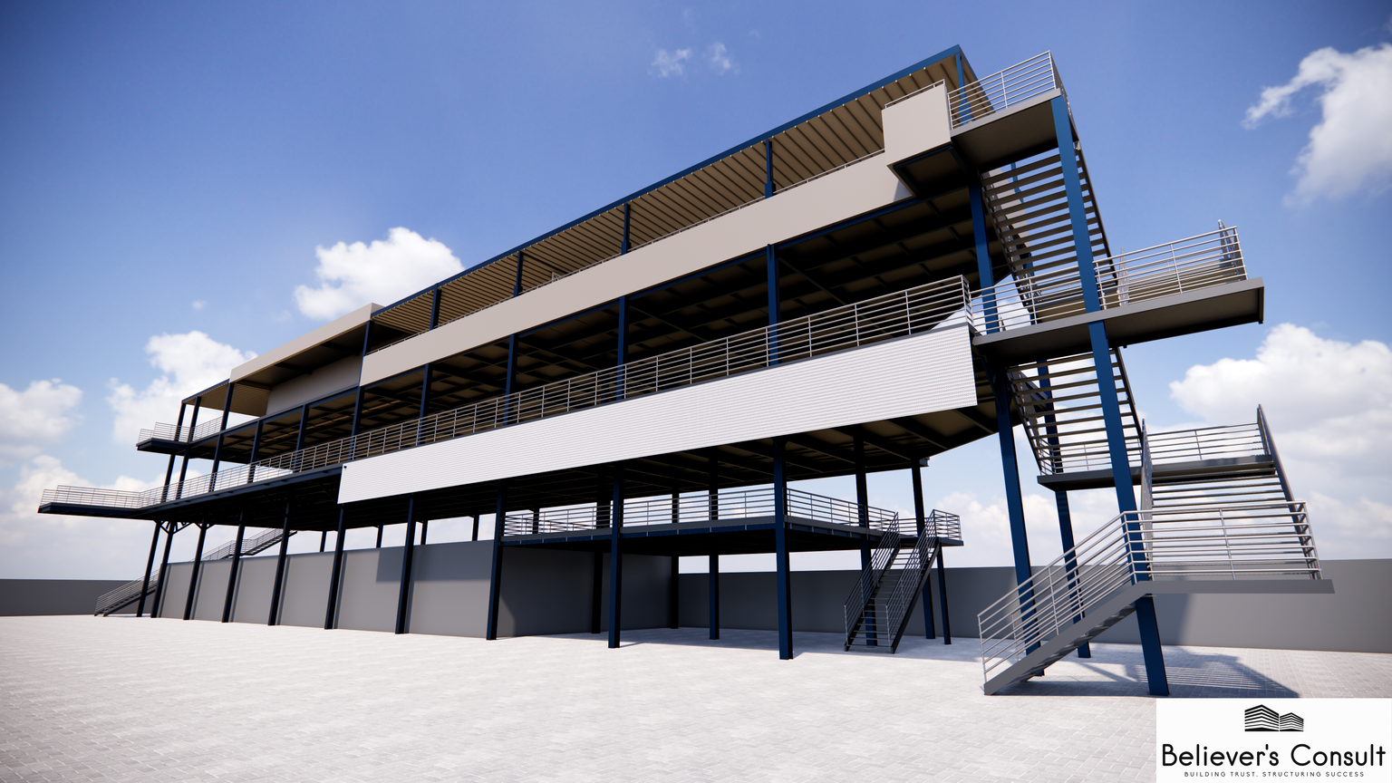 Love Economy Church building extension structural engineering project Accra